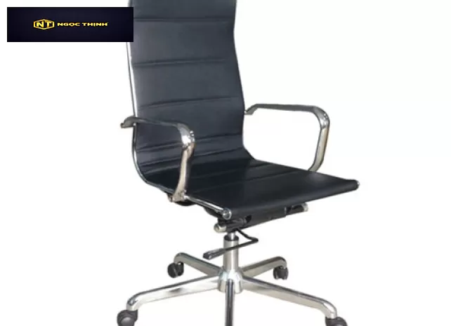 Ghế lưới lưng cao khung thép bọc da công nghiệp GL317